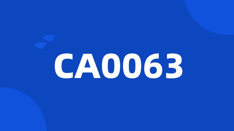 CA0063