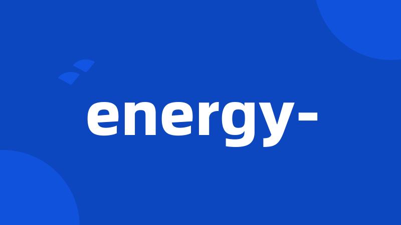 energy-