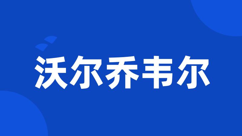 沃尔乔韦尔