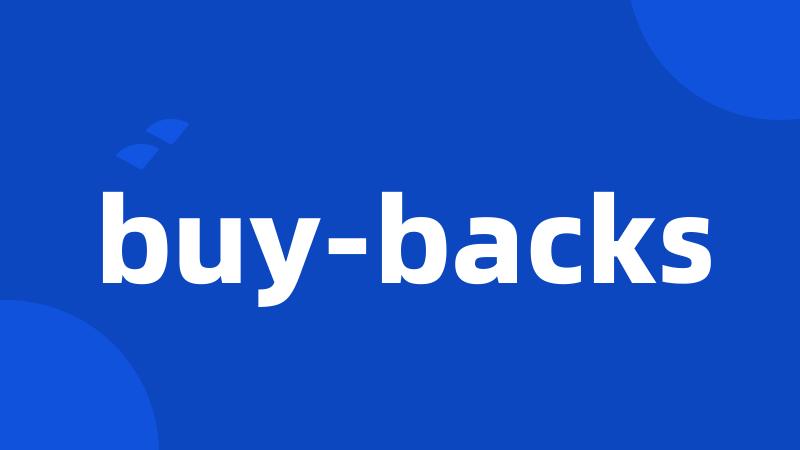 buy-backs