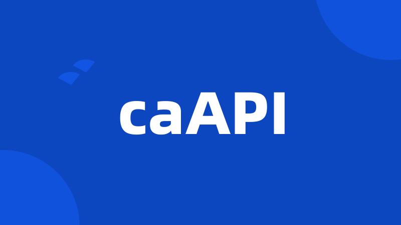 caAPI