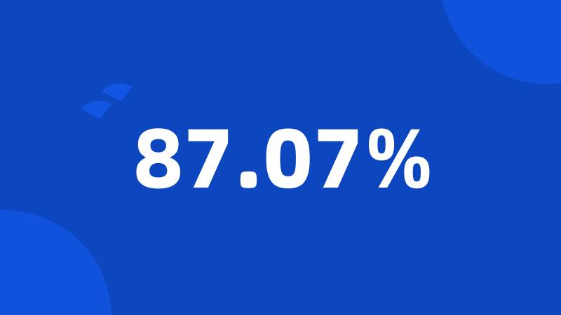 87.07%