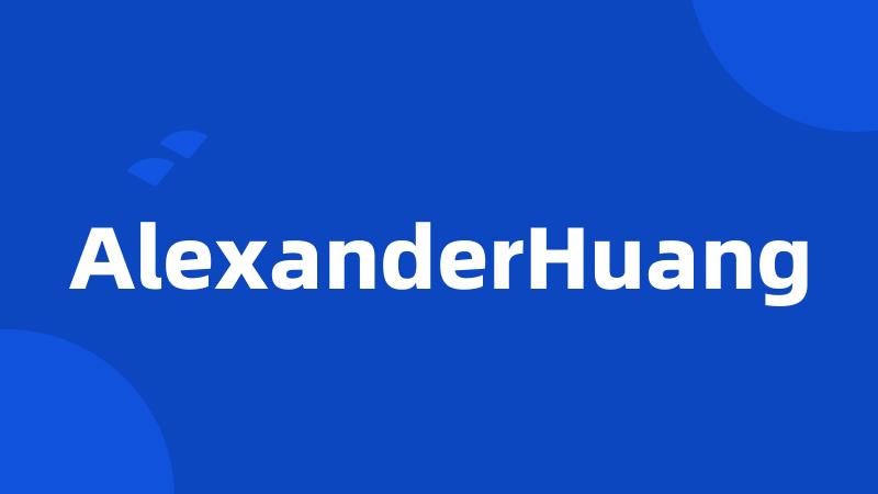 AlexanderHuang