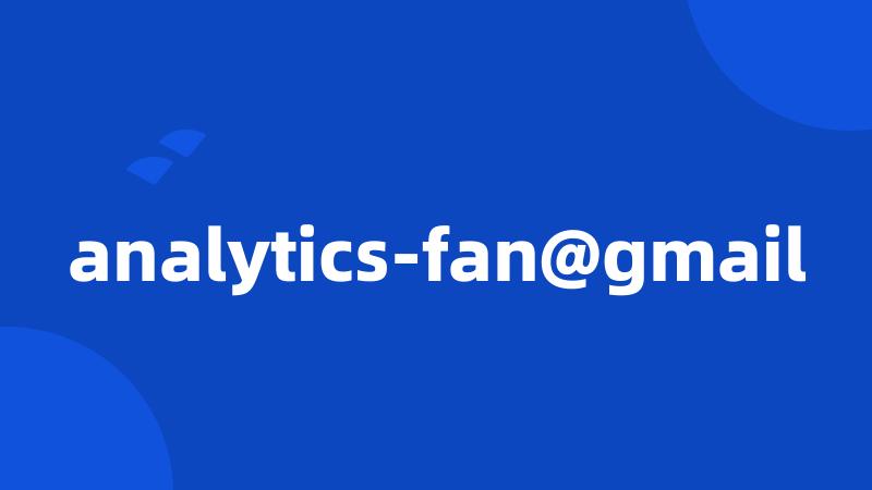 analytics-fan@gmail