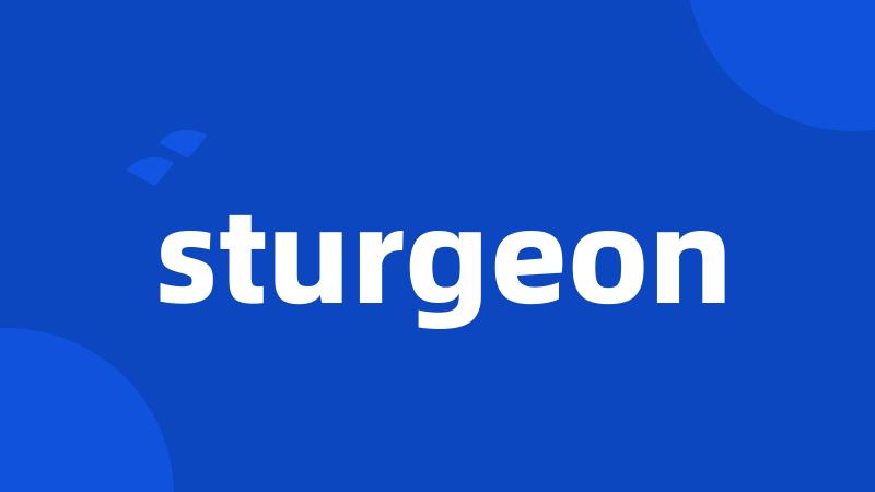 sturgeon