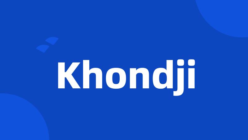 Khondji