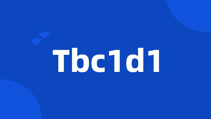 Tbc1d1