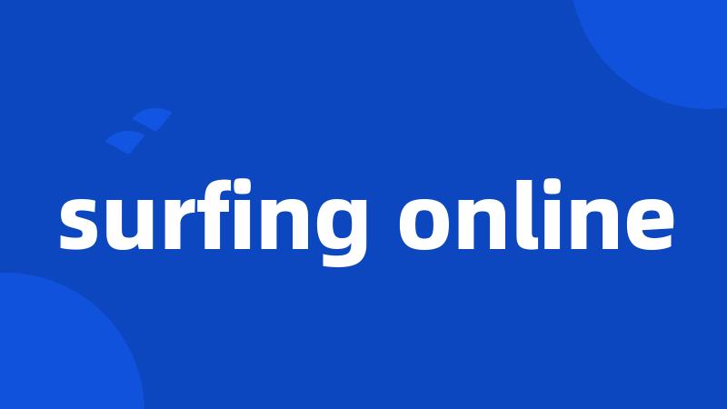 surfing online