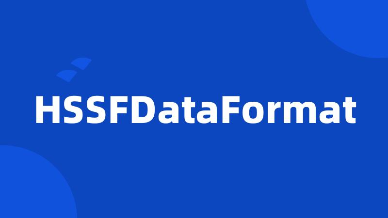 HSSFDataFormat