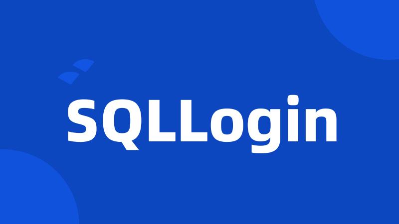 SQLLogin