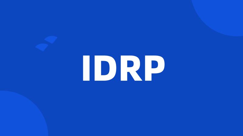 IDRP