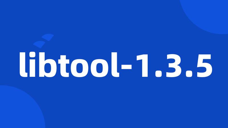 libtool-1.3.5