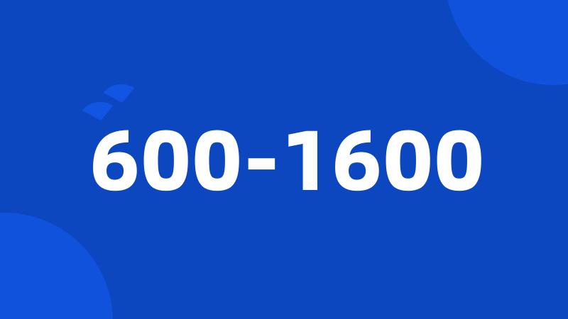 600-1600
