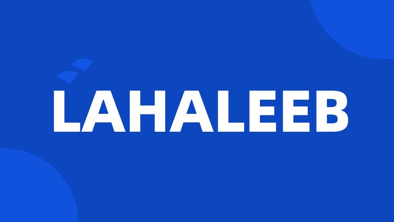 LAHALEEB