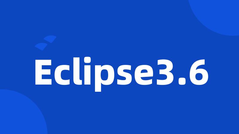 Eclipse3.6