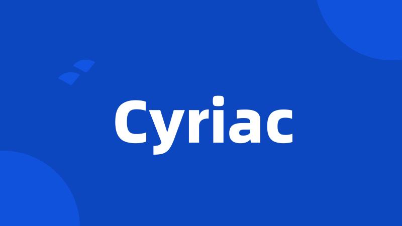 Cyriac