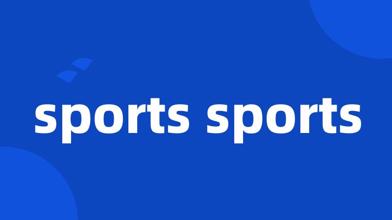 sports sports
