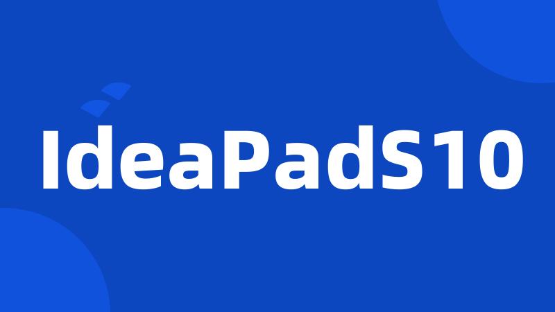 IdeaPadS10