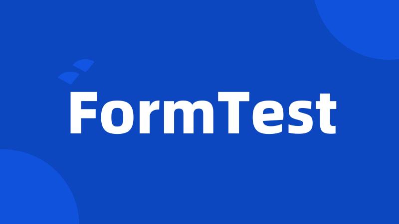 FormTest