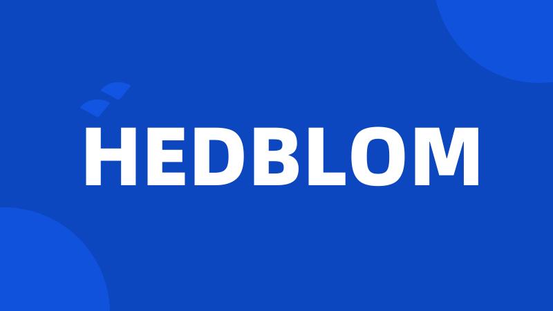 HEDBLOM