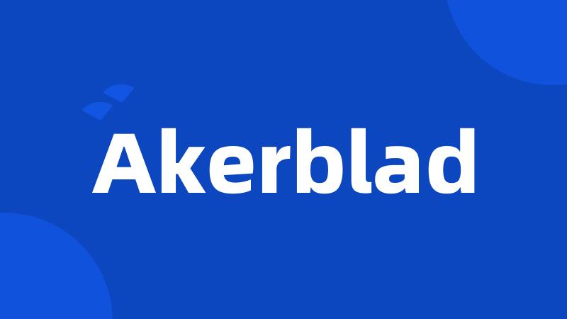 Akerblad