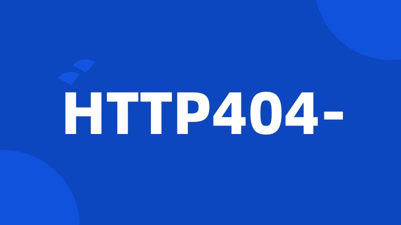 HTTP404-