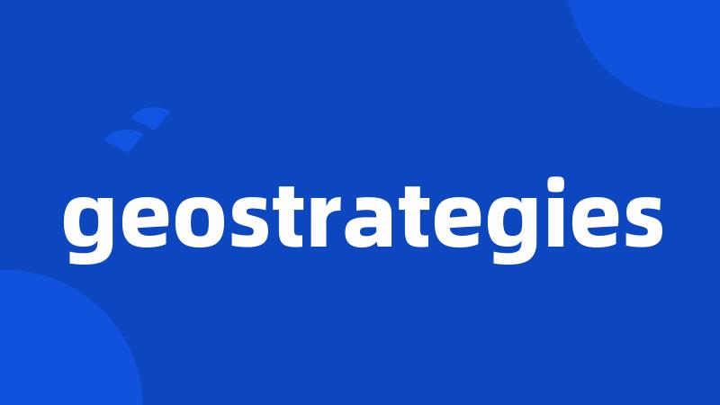 geostrategies