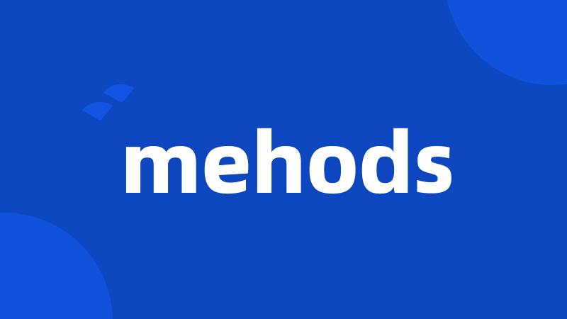 mehods