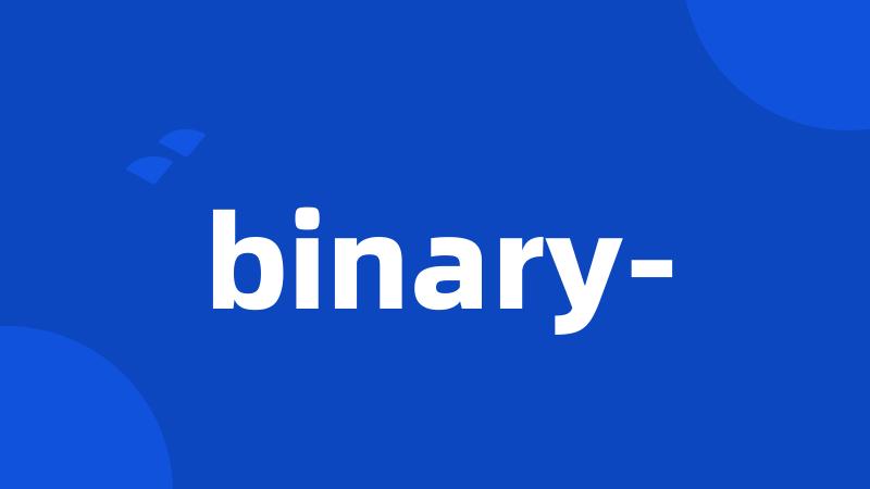 binary-