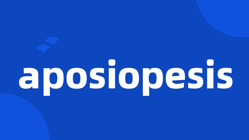 aposiopesis
