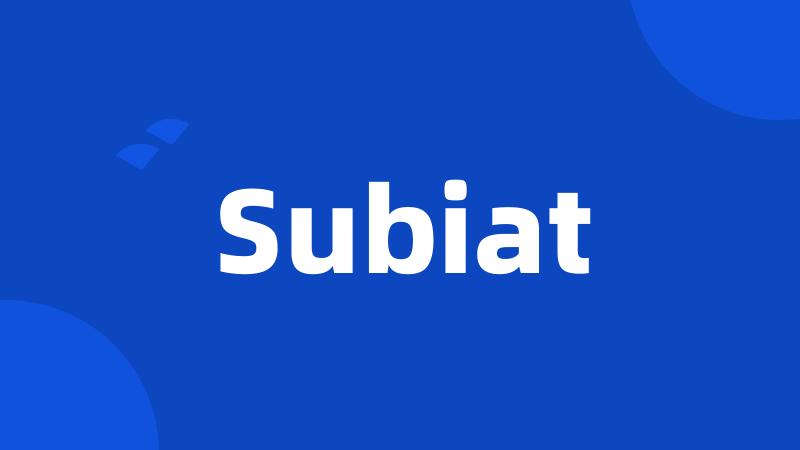 Subiat