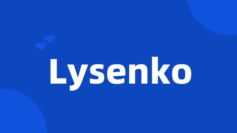 Lysenko