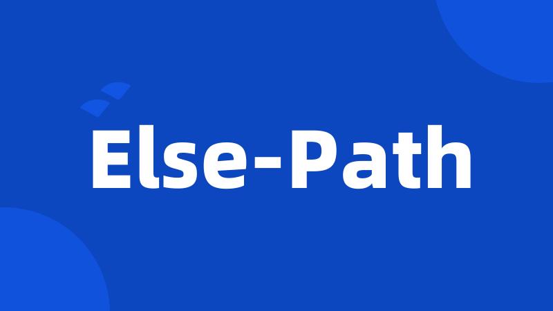 Else-Path