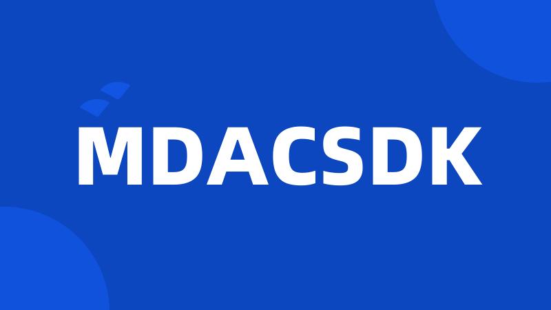 MDACSDK