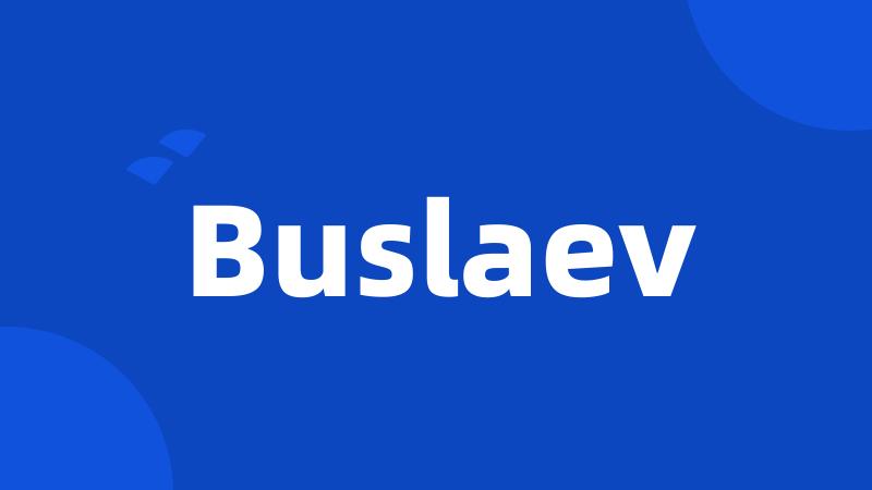 Buslaev