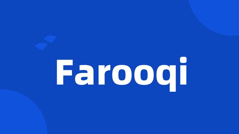 Farooqi
