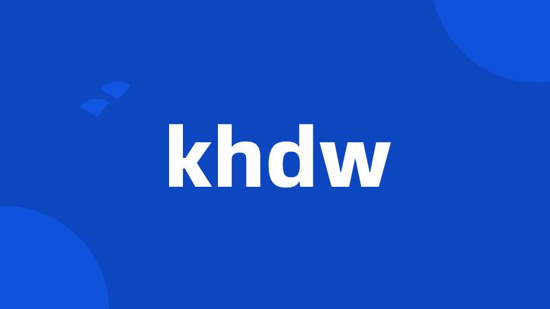 khdw