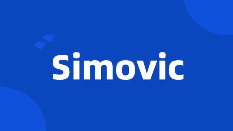 Simovic