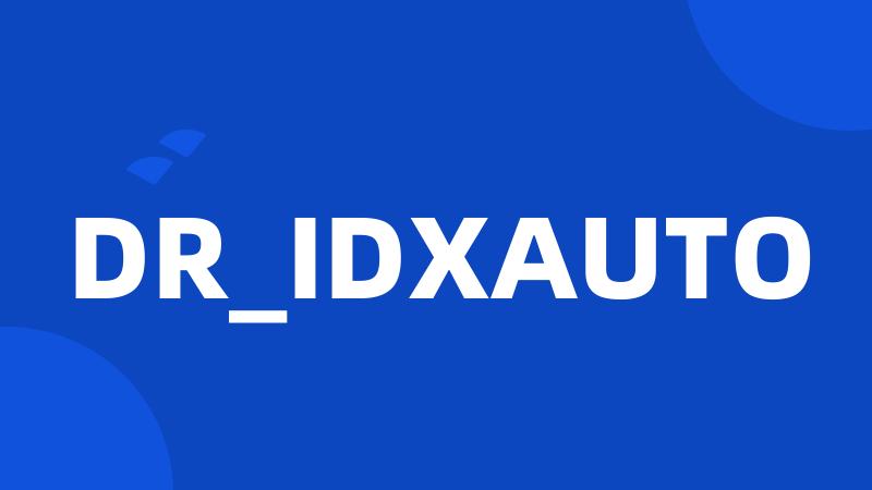 DR_IDXAUTO