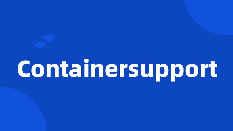 Containersupport