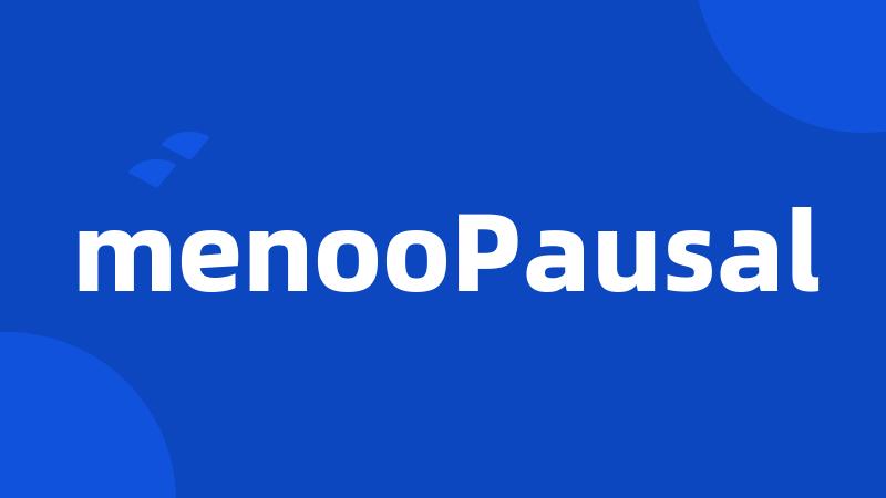 menooPausal