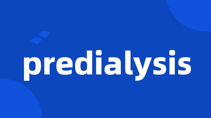 predialysis