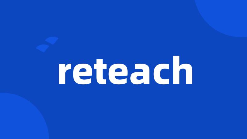 reteach