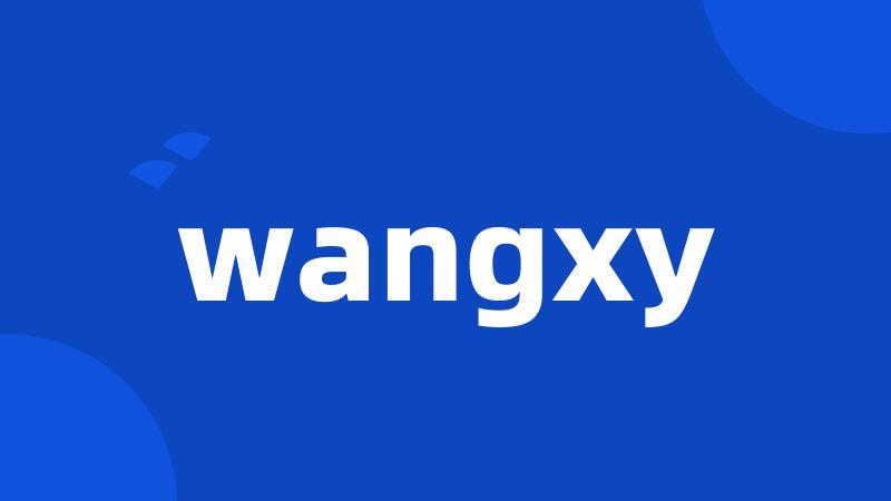 wangxy