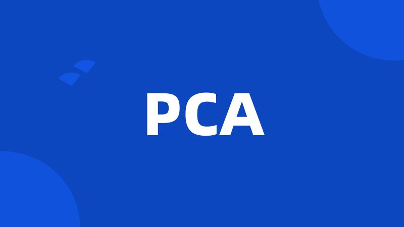 PCA