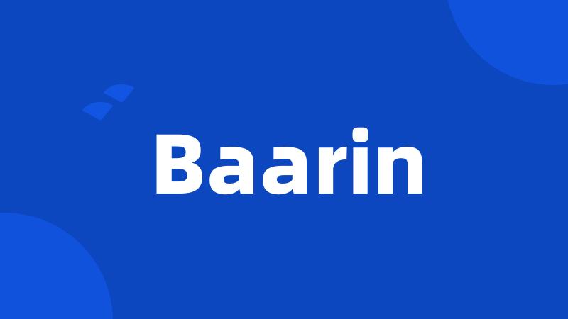 Baarin