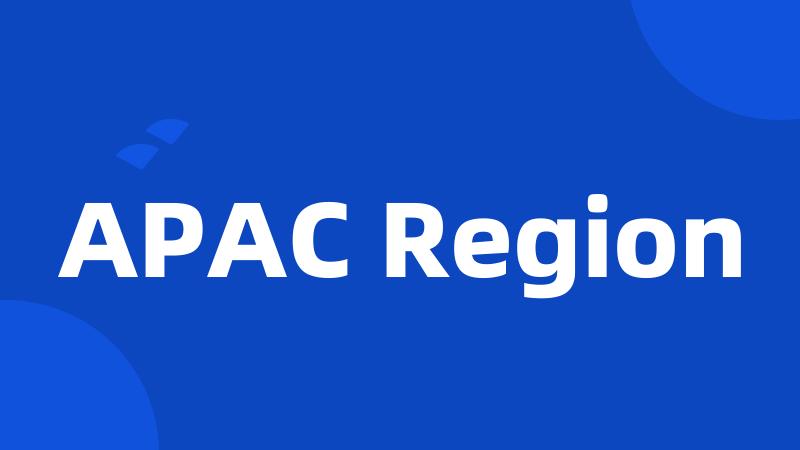 APAC Region