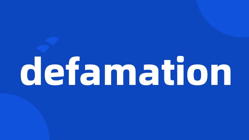 defamation