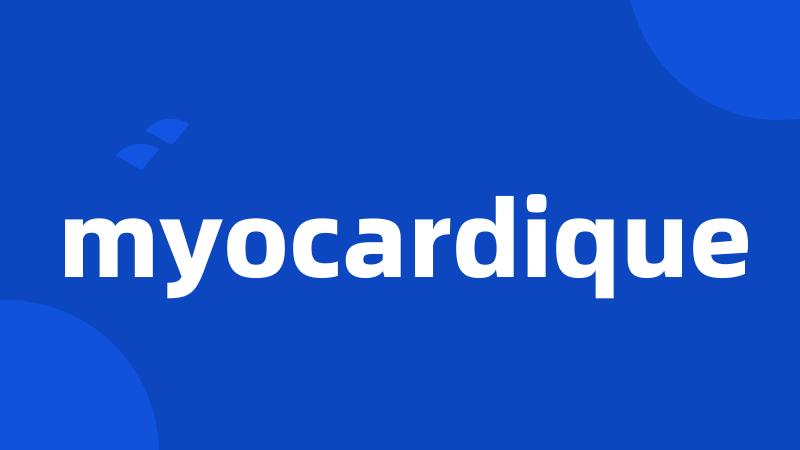 myocardique