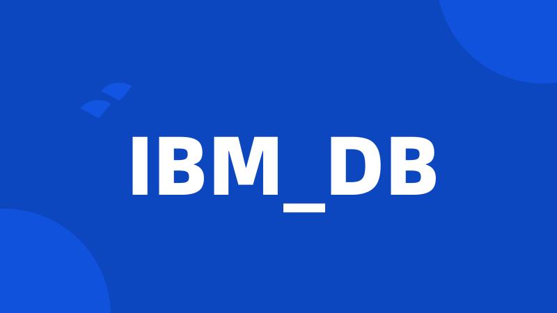 IBM_DB